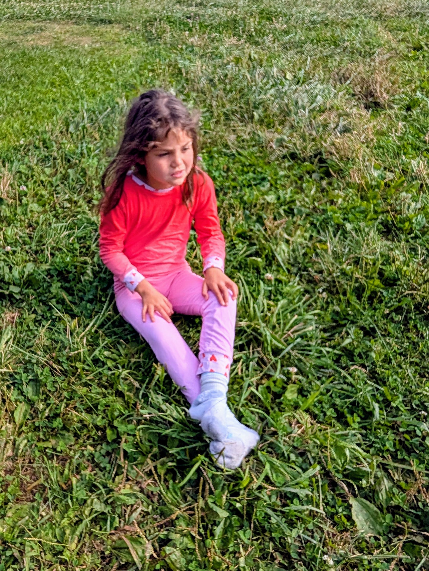 Girls Reversable Pajama or Daywear Jumpsuit | Red Heart Ombre